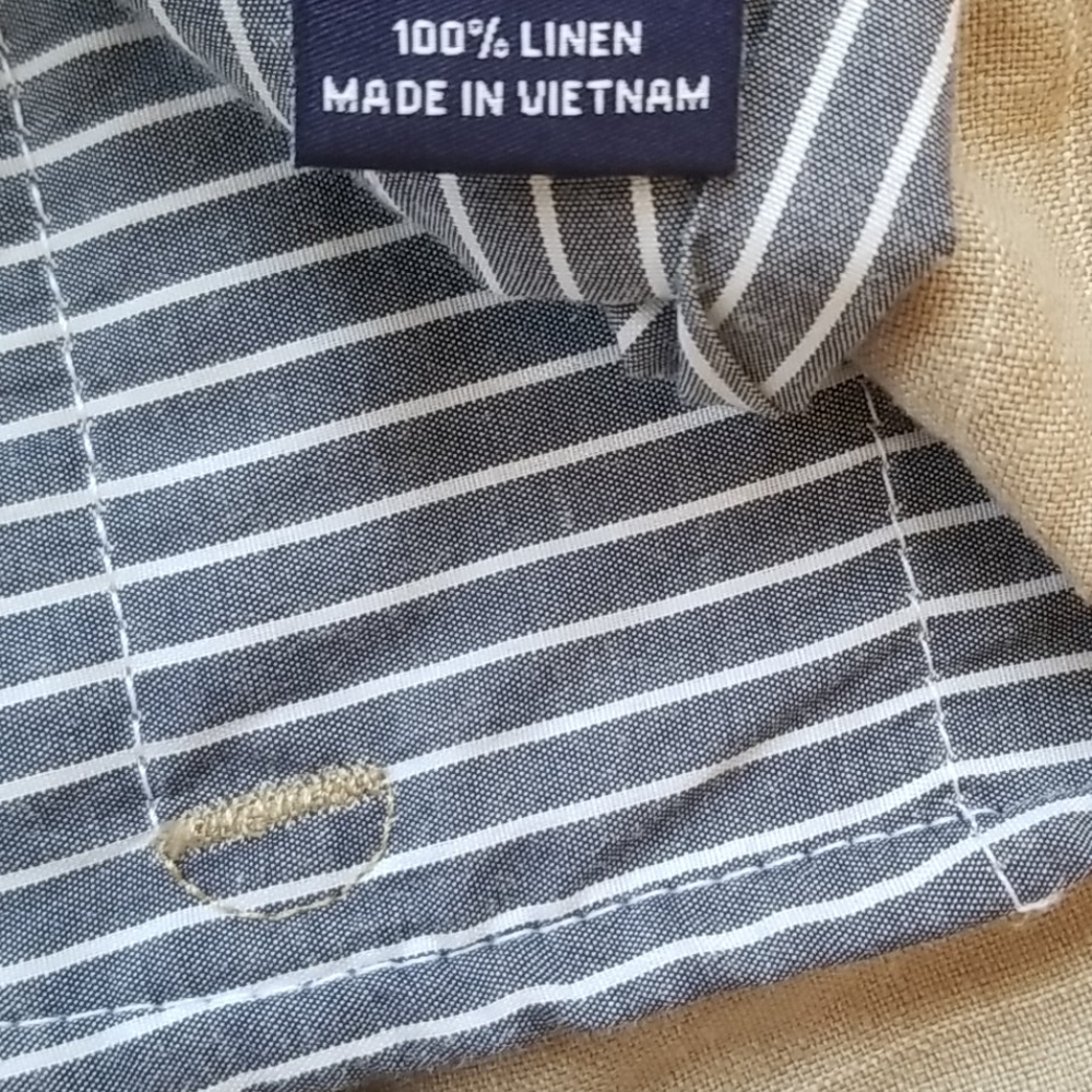 Cremieux S95PX201 Chambers Khaki Linen Sla… - Picture 4 of 4
